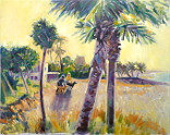 Painting by Diana Golledge Finca del Niño, Spain