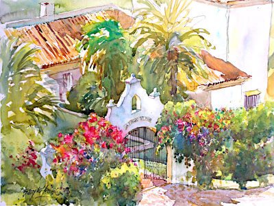 Watercolour painting of La Finca del Niño