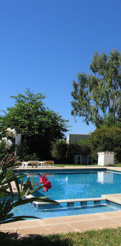 Photo of the pool with sun-bathing area